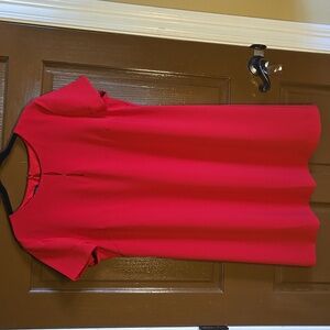 Talbots-Red short sleeved pullover sheath dress Sz 16